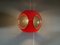 Lampada da soffitto Colani Ufo vintage in plastica rossa di Massive, anni '70, Immagine 16