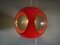 Vintage Colani Ufo Ceiling Lamp in Red Plastic from Massive, 1970s 21