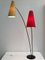 Mid-Century Italian Red and Yellow Floor Lamp, 1950s 1