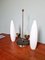 Large Table Lamp in Brass and White Opaline, 1960s, Image 12