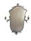 Large Italian Tole Mirrored Sconce, 1950s, Image 1