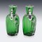 20th Century American Green Glass Vases with Silver Overlay, 1920s, Set of 2 11