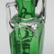 20th Century American Green Glass Vases with Silver Overlay, 1920s, Set of 2 2