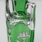 Vasi in vetro verde americano con rivestimento in argento, anni '20, set di 2, Immagine 5