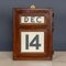 20th Century Mahogany Perpetual Desk Calendar, 1930s 15