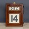 20th Century Mahogany Perpetual Desk Calendar, 1930s, Image 15