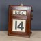 20th Century Mahogany Perpetual Desk Calendar, 1930s 16