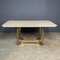 Vintage 20th Century Italian Travertine & Gold Dining Table by Alessandro Albrizzi, 1970s 13