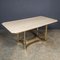 Vintage 20th Century Italian Travertine & Gold Dining Table by Alessandro Albrizzi, 1970s 11