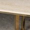 Vintage 20th Century Italian Travertine & Gold Dining Table by Alessandro Albrizzi, 1970s 5