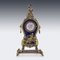 19th Century Austrian Silver & Lapis Lazuli Clock, Vienna, 1890s 7