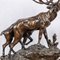 Prosper Lecourtier, Stag & Doe, 19th Century, Bronze 3