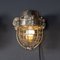 Vintage 20th Century WW2 Caged Submarine Wall Lights, 1940s, Set of 2, Image 9