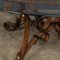 Cold Painted Wrought Iron Strap & Stitch Glass Top Coffee Table, 1980s 18