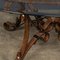 Cold Painted Wrought Iron Strap & Stitch Glass Top Coffee Table, 1980s, Image 18