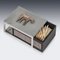 Silver Cigarette Box & Matchbox with Gold Horse Detail from Hermes, 1960s, Set of 2 14