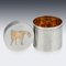 Silver Cigarette Box & Matchbox with Gold Horse Detail from Hermes, 1960s, Set of 2 11