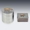 Silver Cigarette Box & Matchbox with Gold Horse Detail from Hermes, 1960s, Set of 2 15