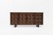 Brutalistisches spanisches Sideboard aus Nussholz 3