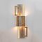 Modern Geometric Murano Glass and Brass Wall Lamp, 1990, Image 9