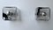 Italian Sconces Cube in Murano Glass by Vistosi, 1970s, Set of 2 9