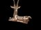 Hollywood Regency Polished Brass Stag attributed to Sarreid, 1960 6