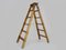 Vintage Wooden Painters Ladder, 1950s, Image 1