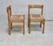 Chaises Vintage en Paille, France, 1960, Set de 2 3