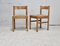 Französische Vintage Stroh Stühle, 1960, 2er Set 9
