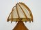 Lámpara de mesita de noche de bambú de Louis Sognot, años 50, Imagen 5