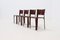 Saddle Leather Model S91 Dining Chairs by Giancarlo Vegni for Fasem, 1980s, Set of 4 11