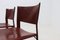 Saddle Leather Model S91 Dining Chairs by Giancarlo Vegni for Fasem, 1980s, Set of 4 5