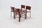Saddle Leather Model S91 Dining Chairs by Giancarlo Vegni for Fasem, 1980s, Set of 4 7