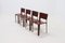 Saddle Leather Model S91 Dining Chairs by Giancarlo Vegni for Fasem, 1980s, Set of 4, Image 9