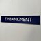 Ultra Embankment Blue and White Cartridge Paper London Underground Sign, 1970s 5