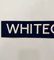 Ultra Whitechapel Blue and White Cartridge Paper London Underground Sign, 1970s 2