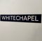 Ultra Whitechapel Blue and White Cartridge Paper London Underground Sign, 1970s 5