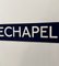 Ultra Whitechapel Blue and White Cartridge Paper London Underground Sign, 1970s 4