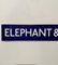 Ultra Elephant & Castle Blue and White Cartridge Paper London Underground Sign, 1970s 3