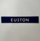 Ultra Euston Blue and White Cartridge Paper London Underground Sign, 1970s, Image 1