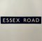 Ultra Essex Road Blue and White Cartridge Paper London Underground Sign, 1970s 1