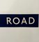 Ultra Essex Road Blue and White Cartridge Paper London Underground Sign, 1970s 2