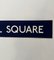 Insegna Ultra Russel Square in cartoncino blu e bianco della metropolitana di Londra, anni '70, Immagine 4
