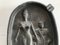 Cenicero de fundición de doble cara con imagen de hojalata, siglo XIX, Imagen 4