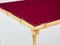 Bamboo, Brass and Red Lacquer End Tables from Maison Baguès, 1960s, Set of 2, Image 8