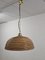 Italian Reed and Brass Pendant Lamp, 1970s 1