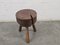 Tabouret Tripode Vintage Brutaliste 1