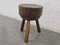 Vintage Brutalist Tripod Stool 7