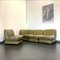 Modulares italienisches Vintage Leder Lounge Sofa im Stil von Rino Maturi, 1970, 4er Set 18