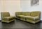 Modulares italienisches Vintage Leder Lounge Sofa im Stil von Rino Maturi, 1970, 4er Set 14